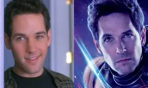 Paul Rudd i två olika roller. Till vänster som en ung man, till höger som Ant-Man. Många filmer med Paul Rudd har blivit succéer.
