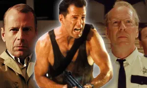 Bruce Willis i tre olika roller från sina filmer. En ikonisk actionhjälte som levererar oförglömliga prestationer.